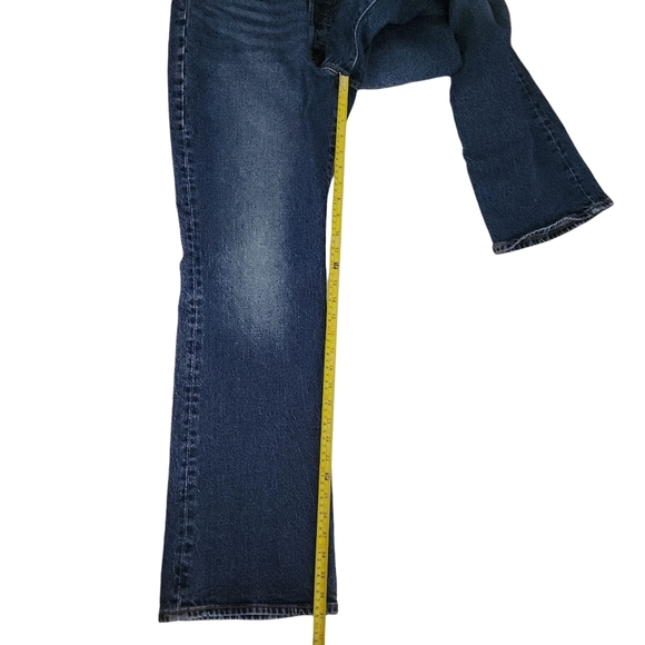 LEVI’S Wedgie Bootcut Jeans Dark Wash High Rise Button Fly w32 l32 - Picture 12 of 15